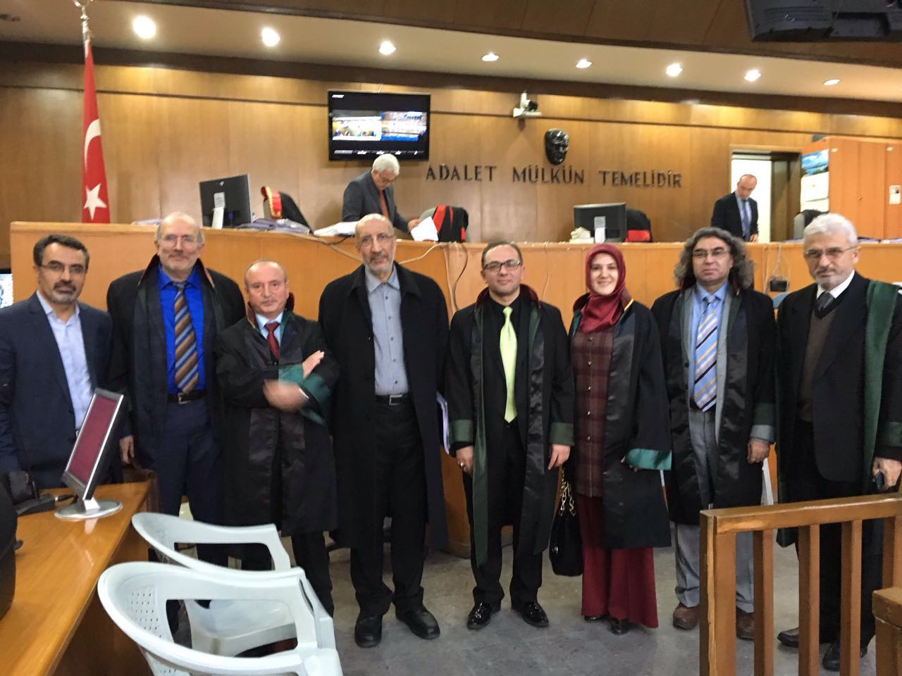 Abdurrahman Dilipak ve Av.Emrullah Beytar ve 28 Şubat Davası Avukatları ile birlikte Ankara Adliyesi'nde